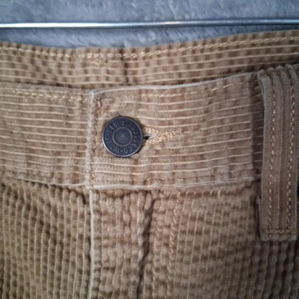 Levis Straight Corduroy Pnt‎ Mens 30x30 Tan Brown 5 Pockets Preppy Inseam 29